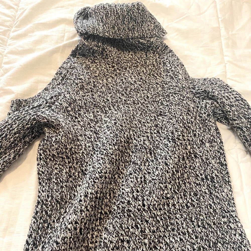 Cold shoulder sweater dress
